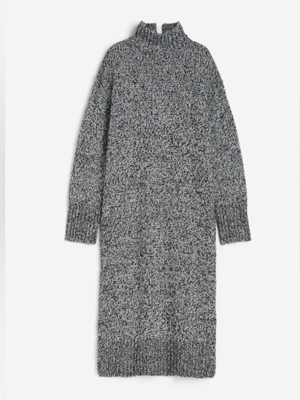 H&M Heathered Gray Turtleneck Sweater Dress
